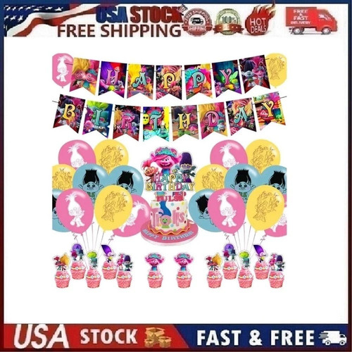 Trolls birthday party - birthday,