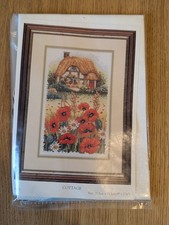 Anchor Cottage with Poppies Counted Cross Stitch Kit
