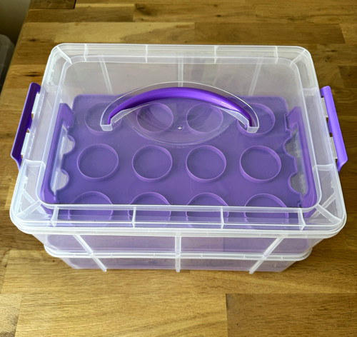 Tier plastic cupcake carrier - plastic,