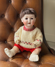 Antique William Goebel B5 Bisque Head Boy Doll - Germany - Damaged Foot - 15"