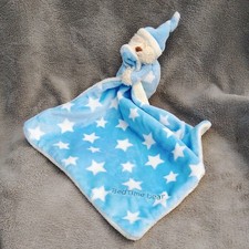 Mothercare Blue Bedtime Bear Bear Comforter Dou Blanket. With Stars. BNWOT