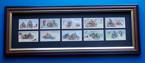 Framed cigarette cards by - ,