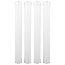 4 Pcs Tube Container Clear