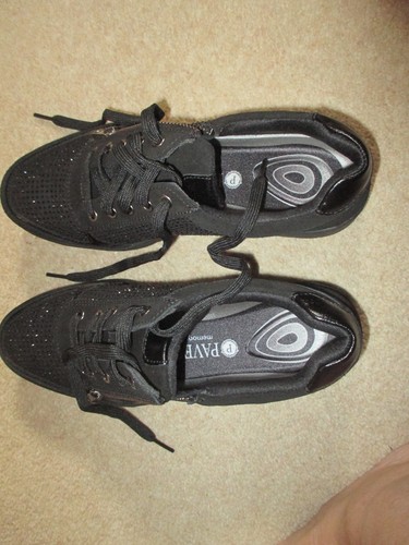 Pavers ladies black glitter - ladies,