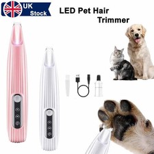 Dog Paw Trimmer Waterproof Pet Hair Trimmer with LED Light Dog Clippers