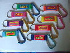 Personalised Carabiner Clip Keyring by John Hinde - Names M to Z