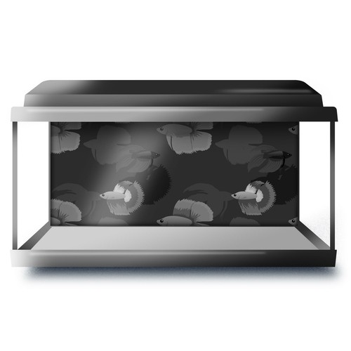 Fish tank background - background, 90x45cm