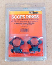 Millets Angle-Loc BRNO ZKK-600 1" scope rings mounts
