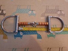 4" Copper Roller D- Roller. Small Cheeks. Pony Bit.