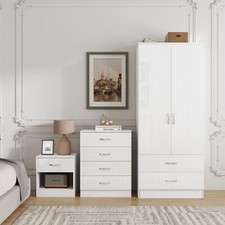 3 Piece High Gloss Bedroom