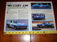 1964 CORVETTE MYSTERY Z06 RACE CAR - ORIGINAL 1993 ARTICLE