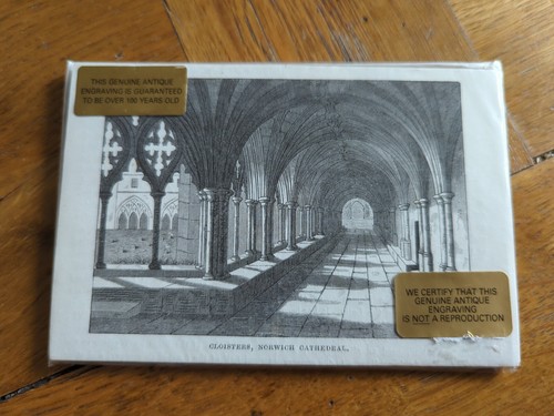 Antique engraving cloister - antique,