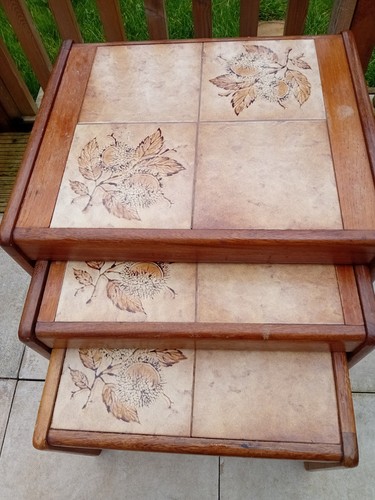 Vintage danish teak tiled - teak, top