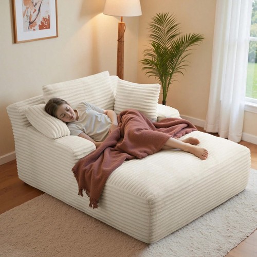 White daybed armchair with - white,
