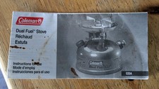 COLEMAN DUAL FUEL STOVE INSTRUCTION LEAFLET FOR A 533A - DOES NOT INCLUDE STOVE