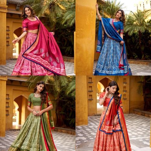 Women dola silk lehenga choli - dola,