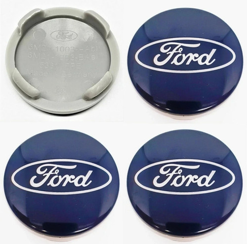 54mm blue ford alloy wheel - 4x,