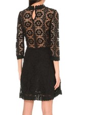 Maje Black Lace Mini Dress