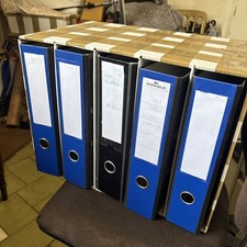 Box Files pack of 5 with lever  arch and stackable box