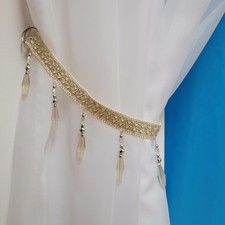 Voile Swags Crystal Beaded -