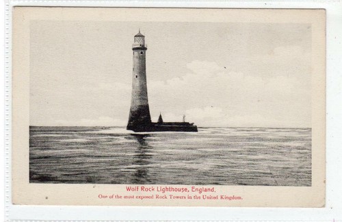 Wolf rock lighthouse cornwall - rock,