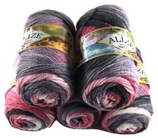 Rainbow wool pack 5 x 100g