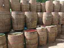 Recycled Solid Oak Barrel Whisky Outdoor Garden 40 Gallon FREE LOCAL DELIVERY