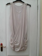 LIPSY NUDE SHEER DRAPE PANEL