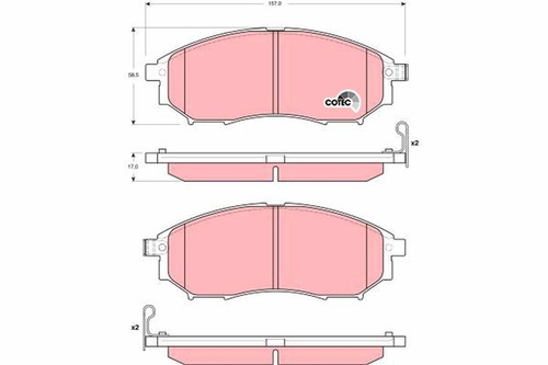 Brake pads trw - pads,