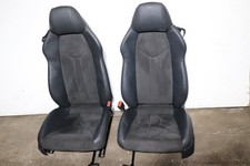 AUDI R8 4S 5.2 V10 FRONT LEFT RIGHT BLACK LEATHER ALCANTARA SEATS PAIR