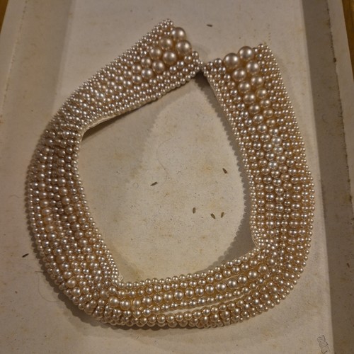 Vintage pearl collar - vintage,