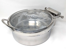 D.W. Haber Round Induction Chafer with Glass Lid 40.6cm 3.8 Litre Steelite