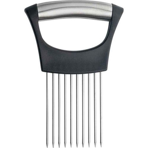 Stainless steel onion cutter - steel,