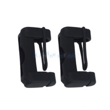 2xBlack Silicone Seat Belt