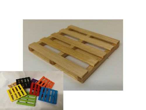 Wooden coasters mini pallet - coasters,