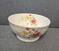 Antique Vintage Royal Bonn Germany Floral Bowl - 21cm.