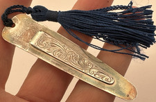 Vintage Solid Silver Bookmark