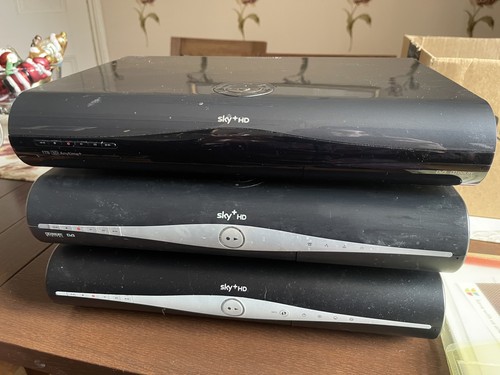 Three sky boxes - sky+, hd