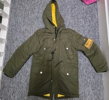 Diesel Winter Coat Jacket Miltary Style kaki green  Youth Size 9- 10 Years