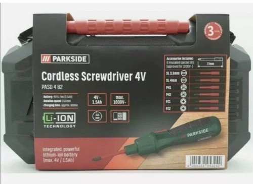 Parkside cordless screwdriver - parkside,