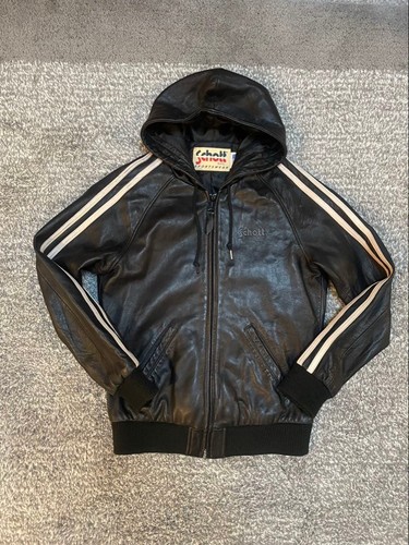 Schott black leather - black,