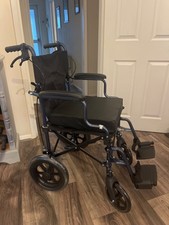 CareCo Avigo Compact Lightweight Folding Transit Wheelchair with Carry Bag