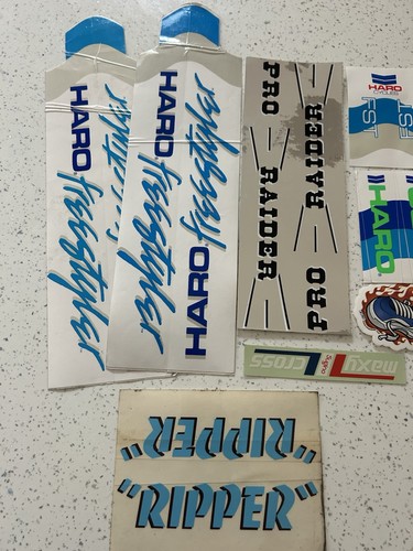 Old school 80s bmx decals - old,