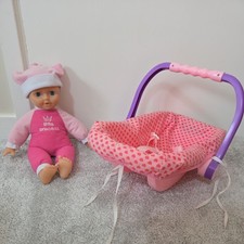 baby doll with car seat 