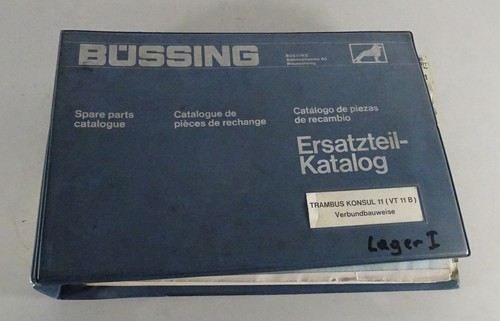 Parts catalog buessing - catalog, trambus