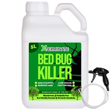 Xterminate Bed Bug Insect Killer Eggs Control Pesticide Free Knock Down Kill 5L