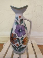 RARE Vintage Flora Gouda Holland Viola Pitcher Vase - 1477 - 20cm - 60s 70s