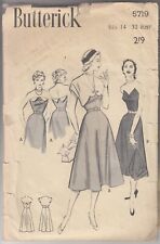SEWING PATTERN 50s STRAPLESS DRESS & BOLERO CROPPED SCALLOPS BUTTK 5719 32" M3