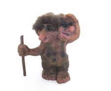 Nyform Troll 101 two headed troll handmade in Norway.