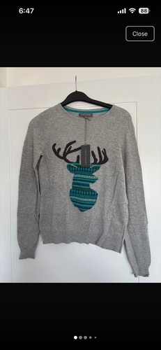 Laura ashley stag wool jumper - laura,